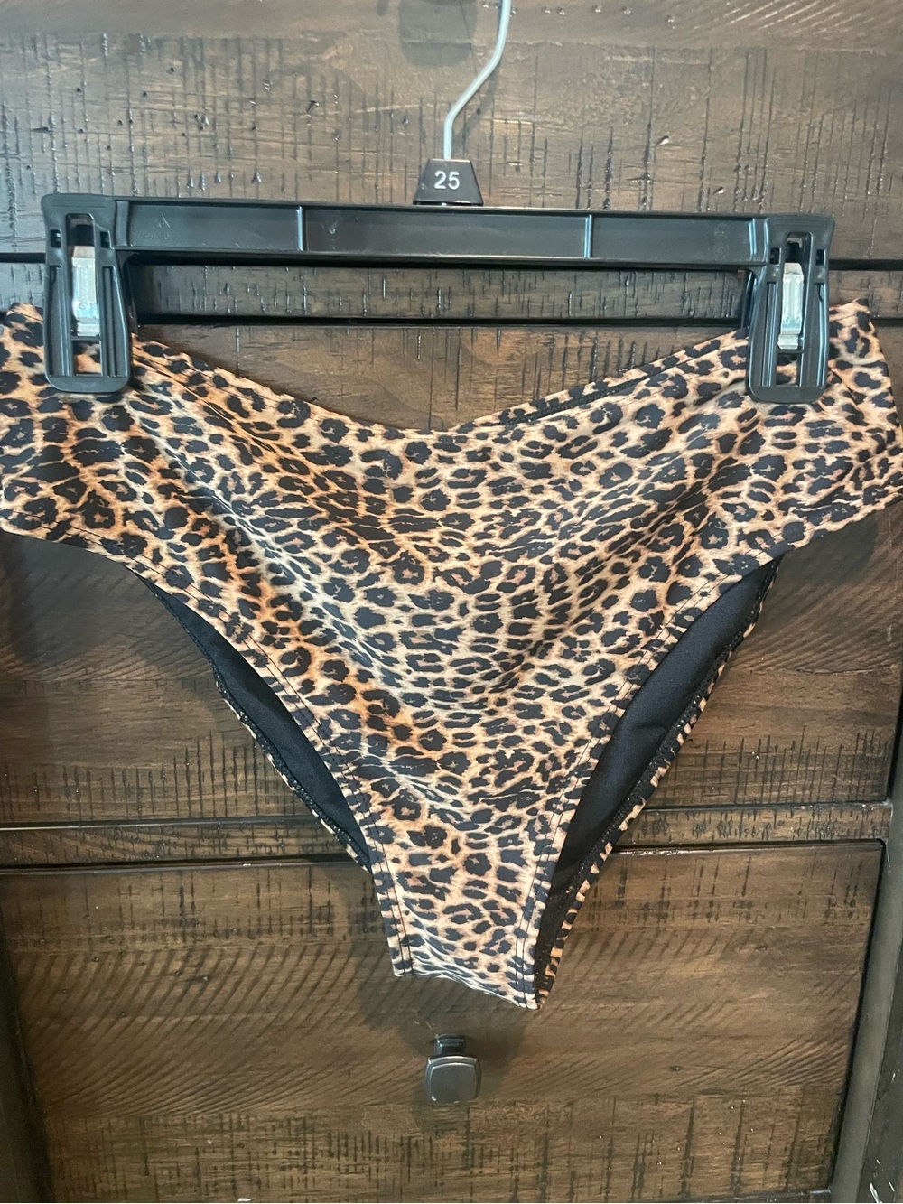 Windsor Leopard Print Bikini Bottom in Brown and Black & Hot Pink Bikini Bottoms